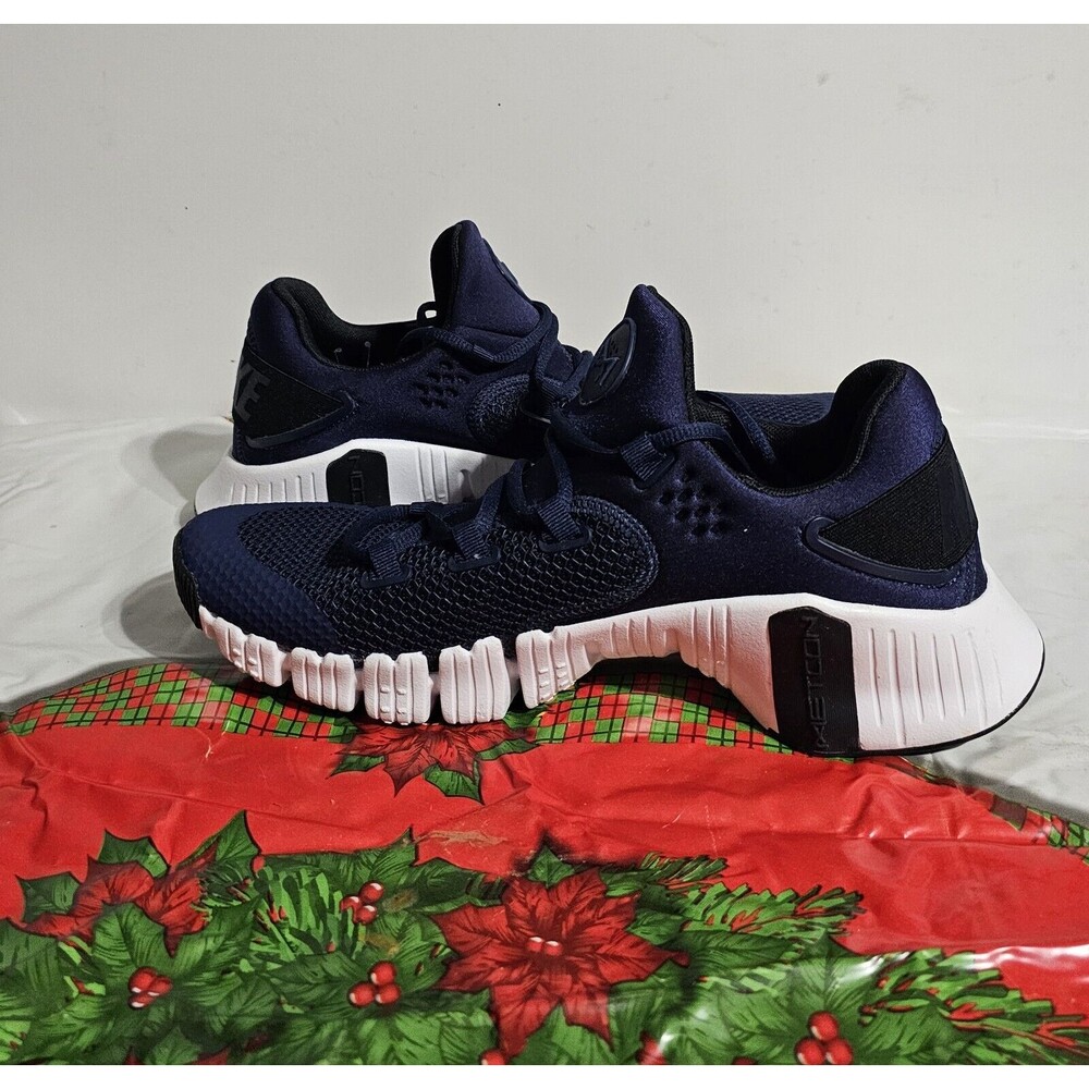 New Nike Free Metcon 4 College Navy White Running Shoes CT3886-491 Men's Size 10 - Picture 7 of 9